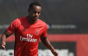 FUTEBOL - Carrillo durante o treino do Benfica no Seixal Sexta 8 de julho de 2016. (ASF/ANDRE ALVES) FUTEBOL
