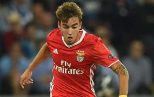 FUTEBOL - Andre Horta no Napoles - Benfica, partida da LIGA DOS CAMPEOES 2016/2017. Estadio San Paolo, em Napoles, Italia. Quarta Feira, 28 de Setembro de 2016. (Miguel Nunes/ASF) NAPOLES BENFICA