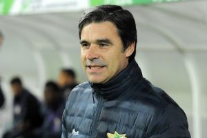FUTEBOL - Miguel Leal, treinador do Moreirense, durante o jogo com o Benfica, a contar para a Taca da Liga, realizado no Parque Desportivo Comendador Joaquim de Almeida Freitas em Moreira de Conegos. Quarta feira, 21 de Janeiro de 2015. (ASF/PEDRO G LIMA)