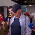 Mourinho passou o dia em Londres e foi bombardeado pelos jornalistas à chegada a Lisboa