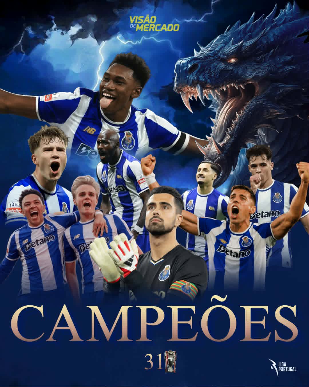 Campeões! FC Porto conquista campeonato pela 31.ª vez - Blog Visão de ...