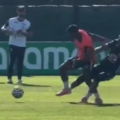Brasileiros não gostaram. A forte entrada de Casemiro em Endrick