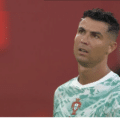 Ronaldo foi substituído e não escondeu o desagrado