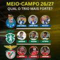 Que candidato se apresenta mais forte no meio campo?