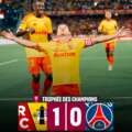 Lens conquista Supertaça frente ao PSG mesmo a jogar com 10 desde os 39′; Nuno Mendes também foi expulso